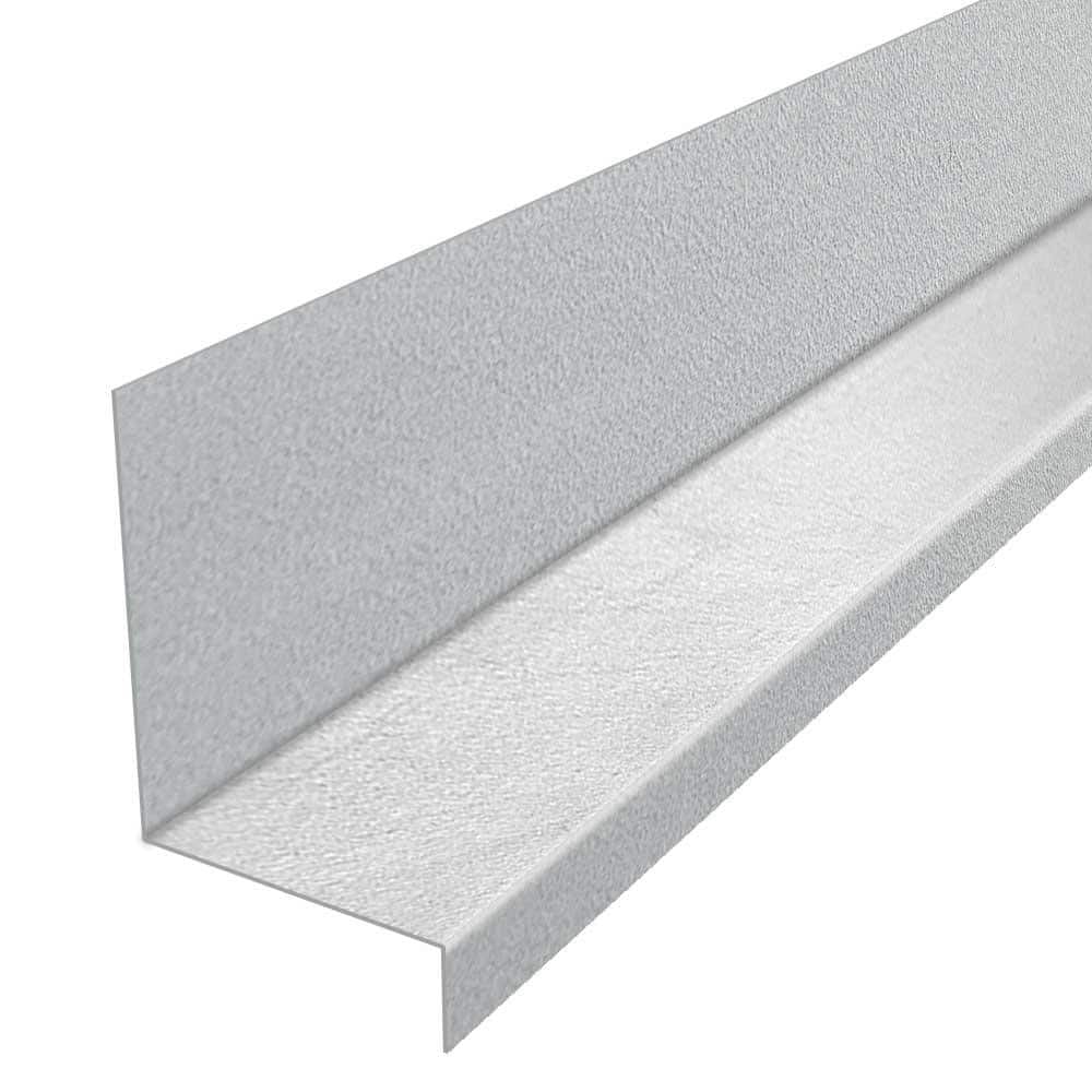 Gibraltar Building Products 2 in. x 1-1/2 in. x 1/2 in. x 10 ft. Galvanized Steel Water Table Flashing