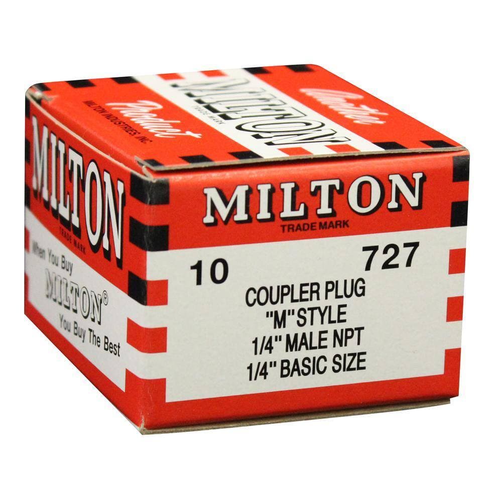 Milton Industries, Inc. 1/4 in. MNPT M Style Plug (10-Piece) (2)