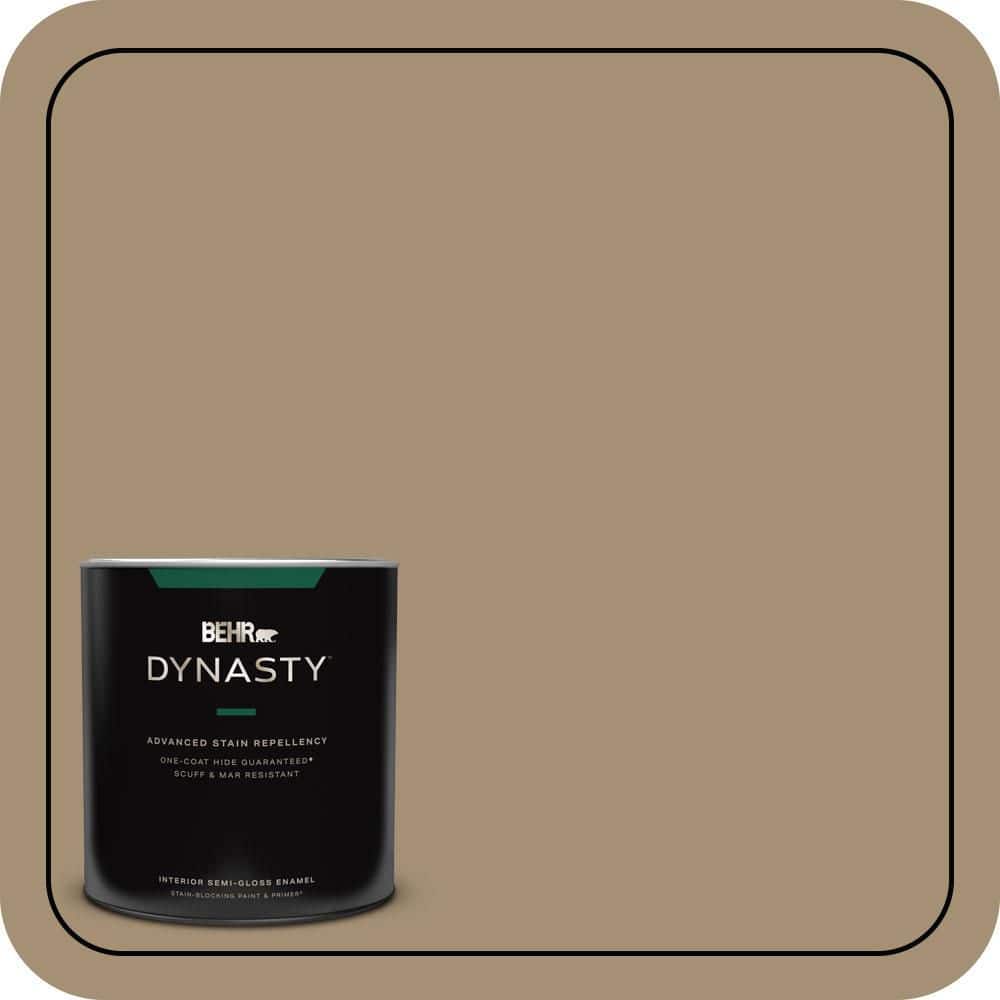 BEHR DYNASTY 1 qt. #N300-5 Hidden Treasure One-Coat Hide Semi-Gloss Enamel Interior Stain-Blocking Paint and Primer