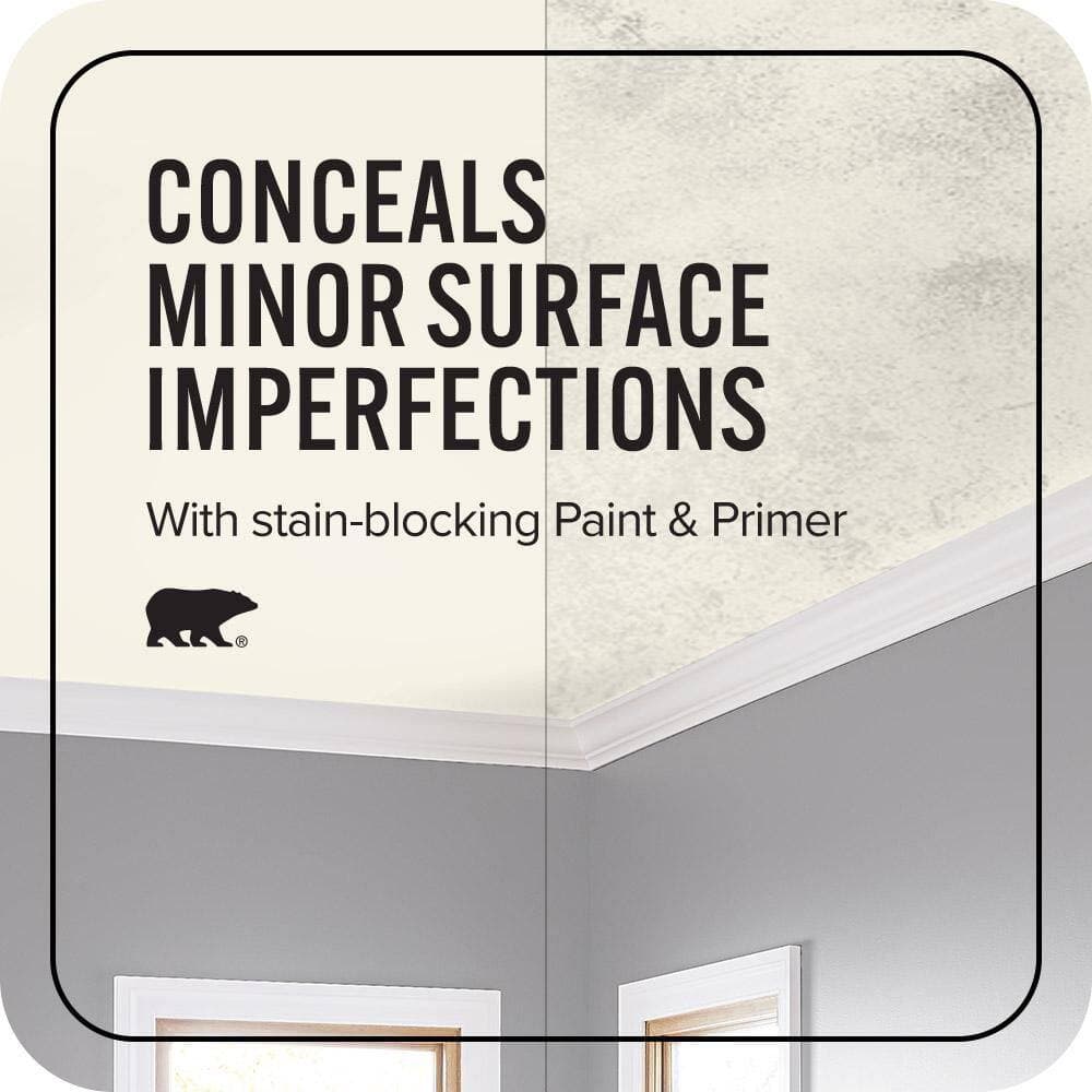BEHR ULTRA 1 gal. #BWC-01 Simply White Ceiling Flat Interior Paint and Primer (4)
