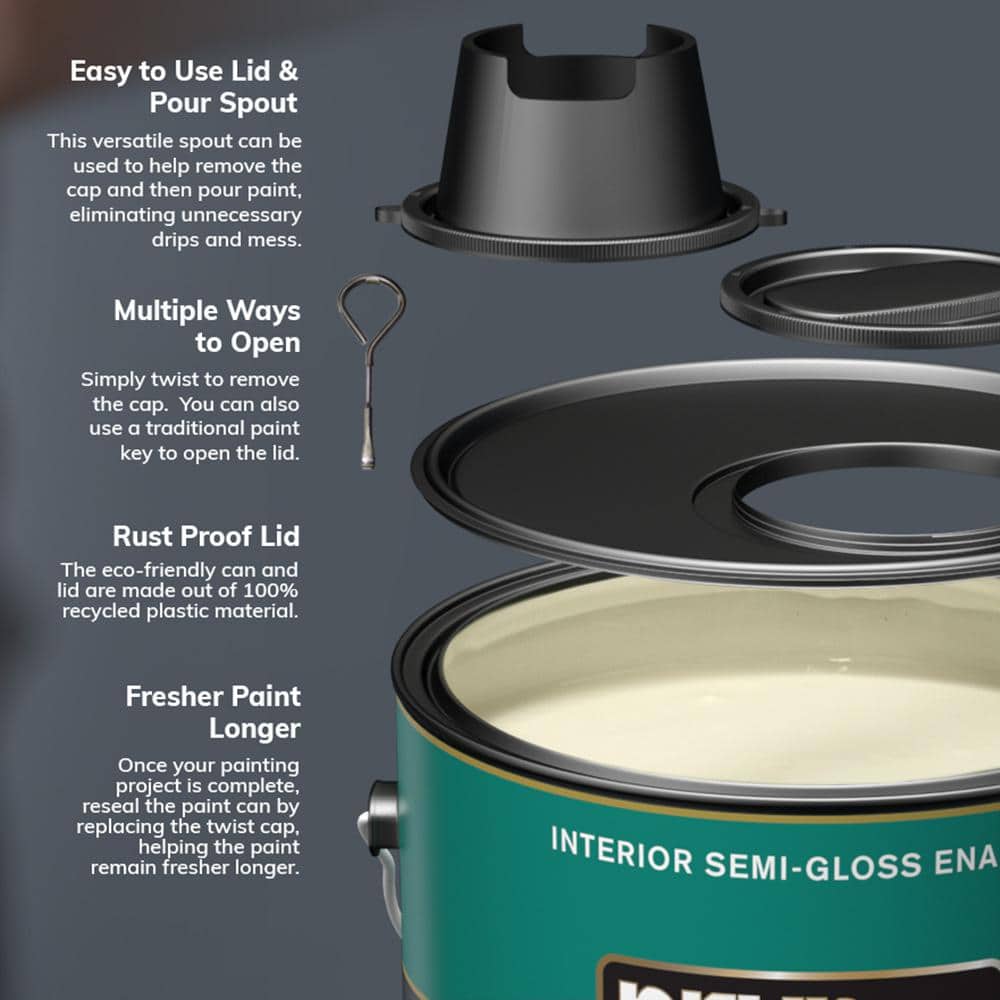 BEHR PREMIUM PLUS 1 gal. #12 Swiss Coffee Eggshell Enamel Low Odor Interior Paint & Primer (3)