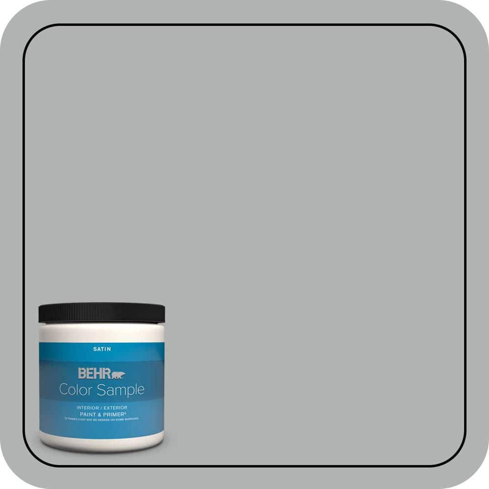 BEHR PREMIUM PLUS #PPU26-08 Silverstone Enamel & Primer Color Sample (1)