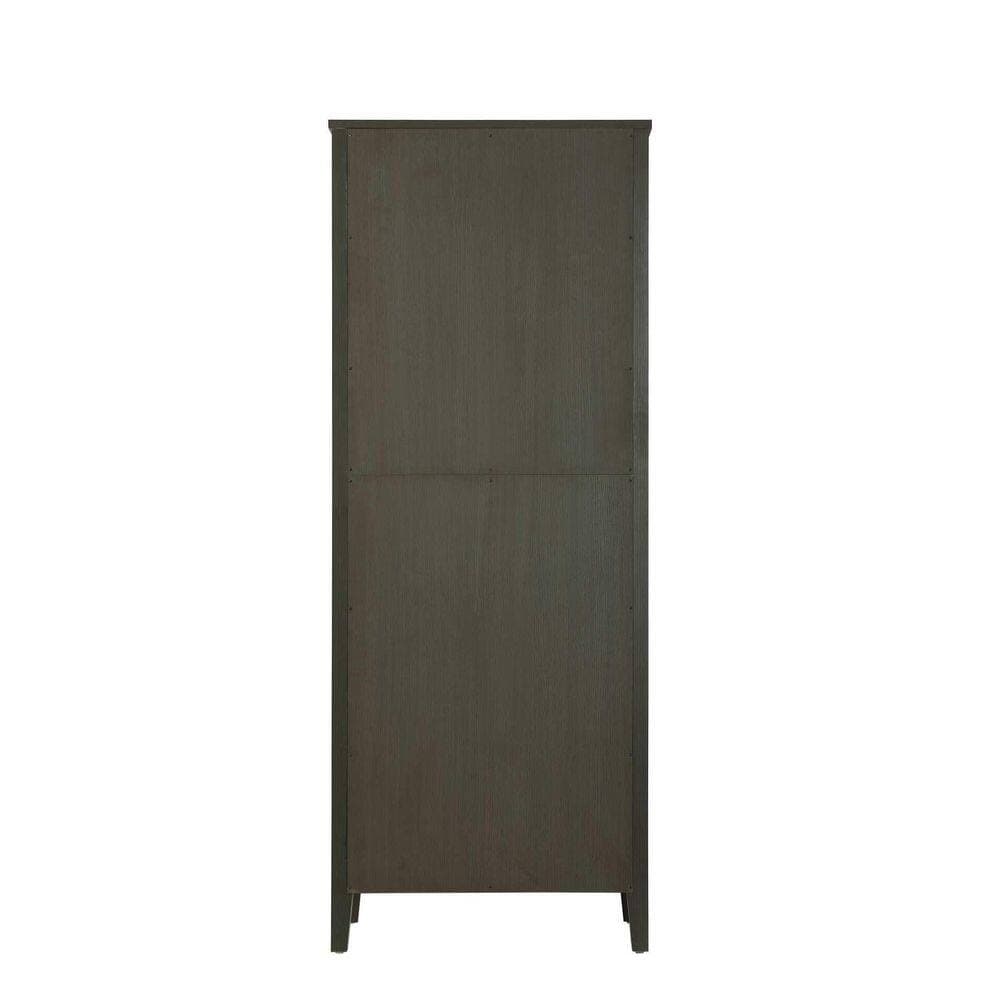 TIMELESS HOME 28 in. W x 18 in. D x 72 in. H Mocha Brown Freestanding Linen Cabinet (3)