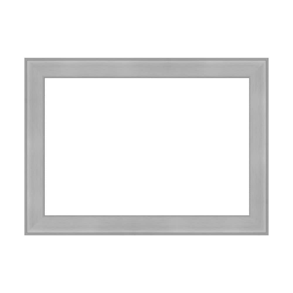 Amanti Art Mirror Makeover VistBrushed Nickel 29.25 in. W x 21.25 in. H Bathroom Mirror Frame Border Kit-Fits a 28 x 20 Mirror (1)