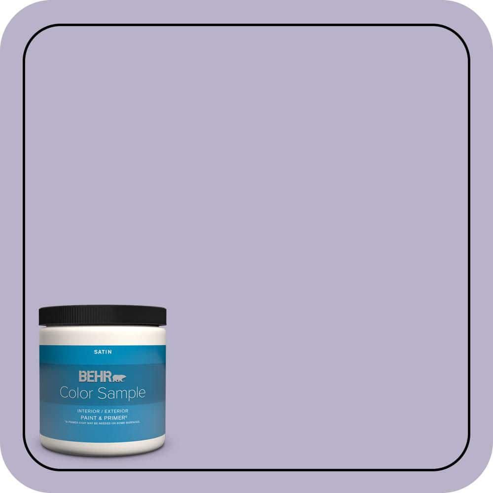 BEHR PREMIUM PLUS 8 oz. #S570-3 Bohemianism Satin Enamel Interior/Exterior Paint & Primer Color Sample
