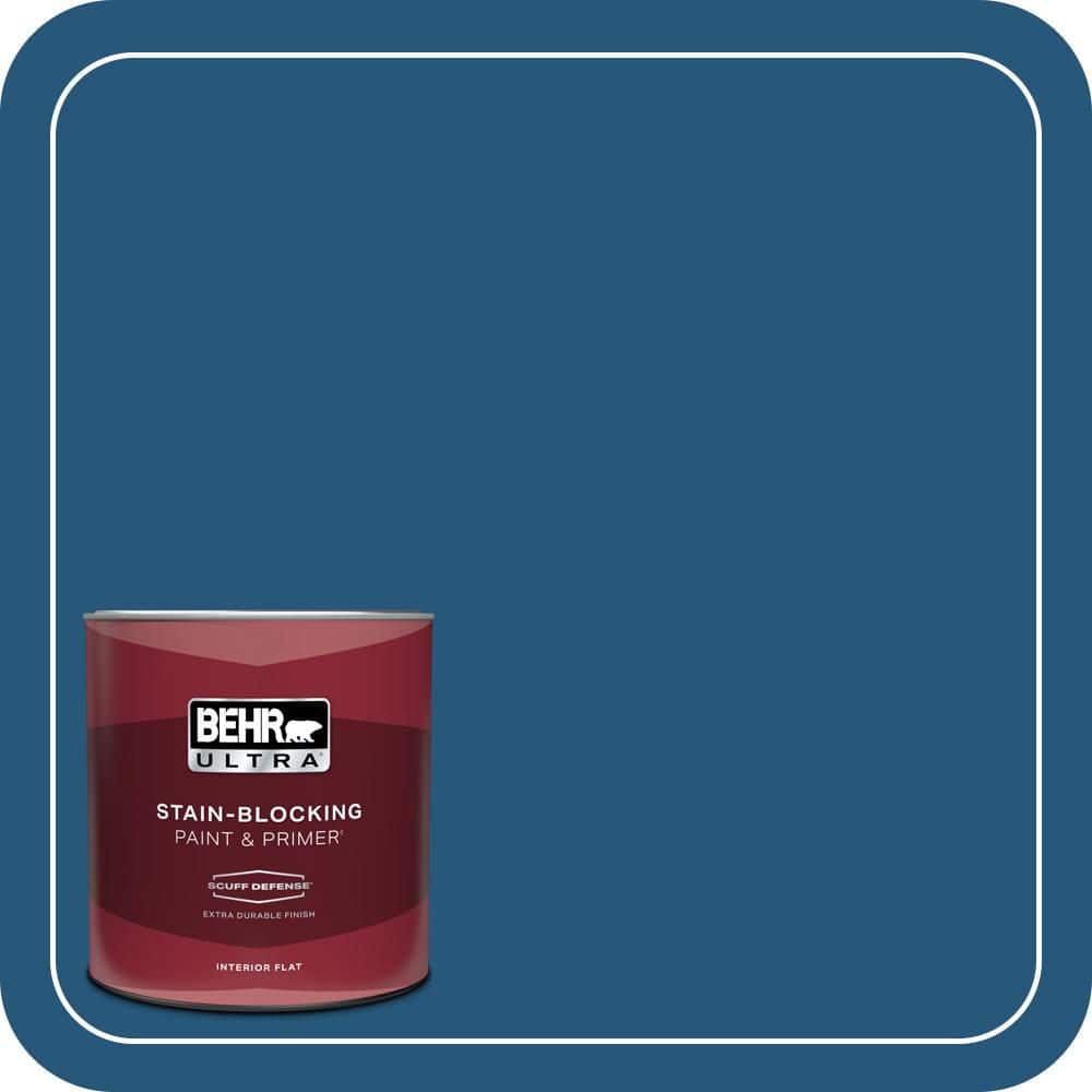 BEHR ULTRA 1 qt. #S-H-560 Royal Breeze Extra Durable Flat Interior Paint & Primer
