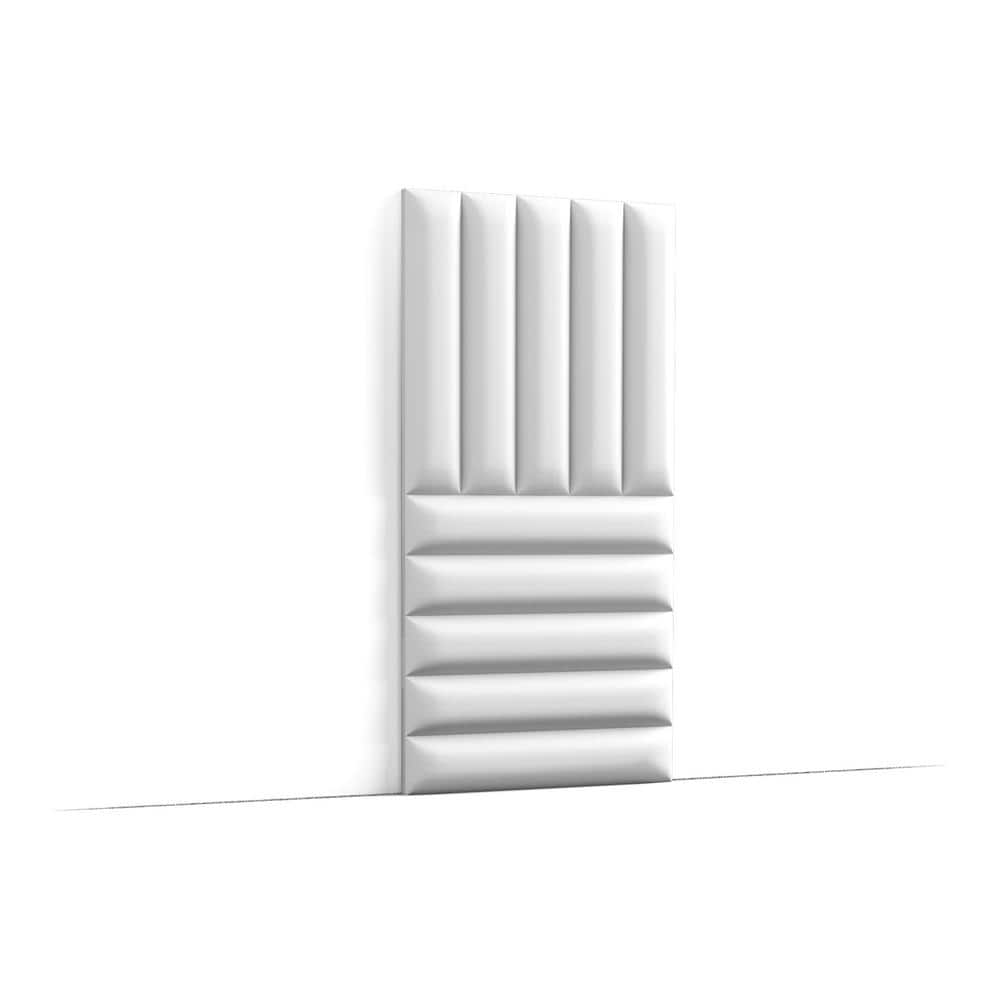 ORAC DECOR Quilt 7/8 in. T x 7/8 ft. x 7 ft. White Primed Polyurethane Square Edge 3D Decorative Wall Paneling (5.4 Sq/ft each) (1)