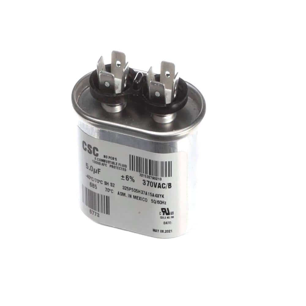 York Run Capacitor 370V 50/60HZ 5.0Uf Oval-Shaped S1-02420043700