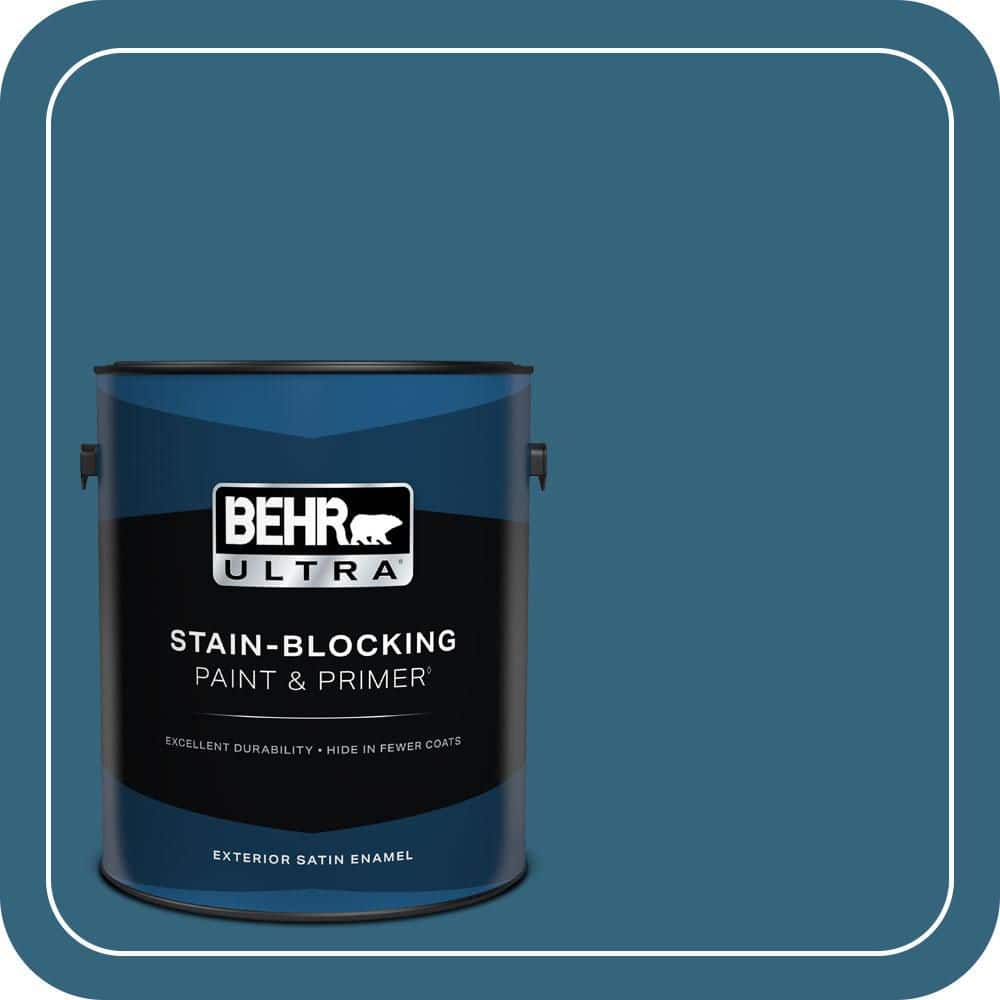 BEHR ULTRA 1 gal. #550D-7 Southern Evening Satin Enamel Exterior Paint & Primer