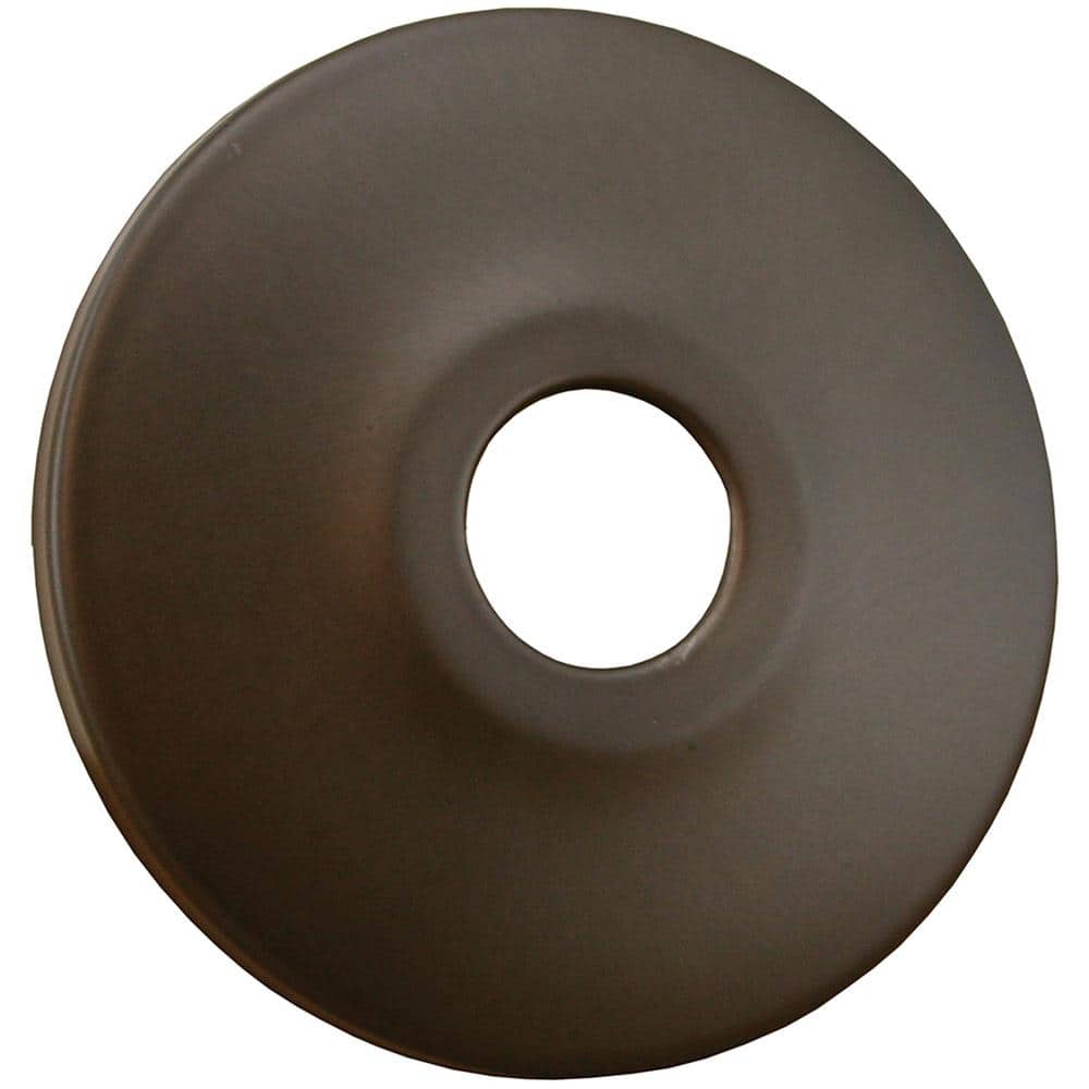 JONES STEPHENS 2-1/2 in. OD 3/8 in. Height Low Pattern Steel Escutcheon for 1/2 in. Copper Tubing