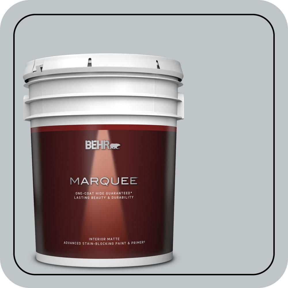 BEHR MARQUEE 5 gal. #N510-2 Galactic Tint Matte Interior Paint & Primer