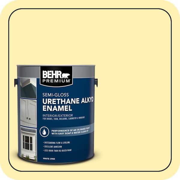 BEHR PREMIUM 1 gal. #P310-3 Firefly Urethane Alkyd Semi-Gloss Enamel Interior/Exterior Paint (2)