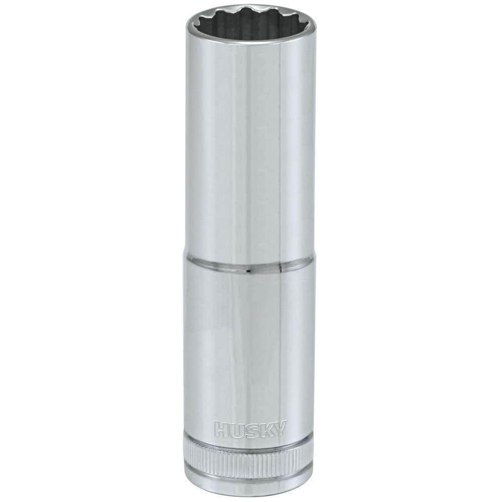 Husky 1/2 in. Drive 15 mm 12-Point Metric Deep Socket