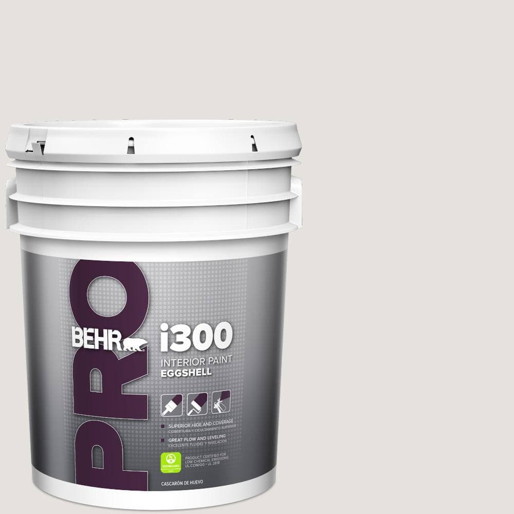 BEHR PRO 5 gal. #MQ3-04 Quiet On The Set Eggshell Interior Paint (1)