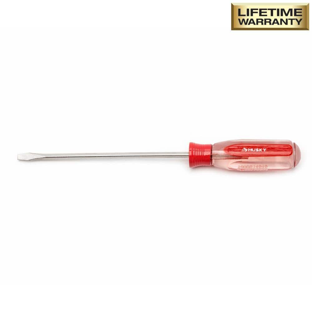 Husky 1/8 in. x 4 in. Slotted Square Shaft Screwdriver (1)