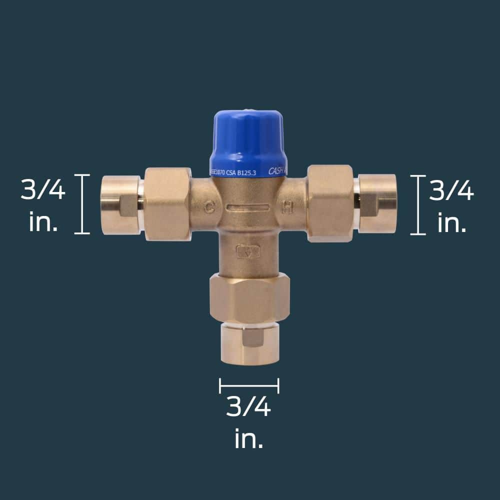 Cash Acme 3/4 in. HG-110 Female Threaded Thermostatic Mixing Valve (2)