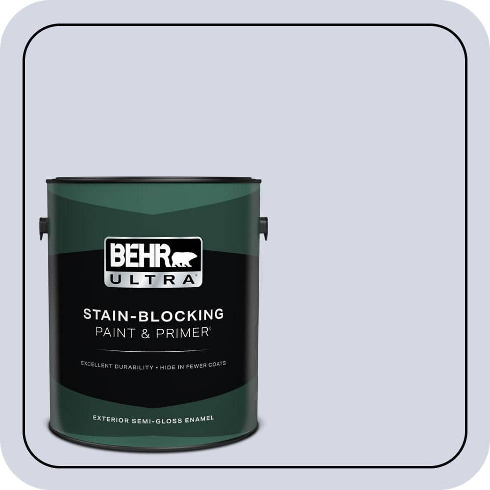 BEHR ULTRA 1 gal. #S540-1 So Blueberry Semi-Gloss Enamel Exterior Paint & Primer