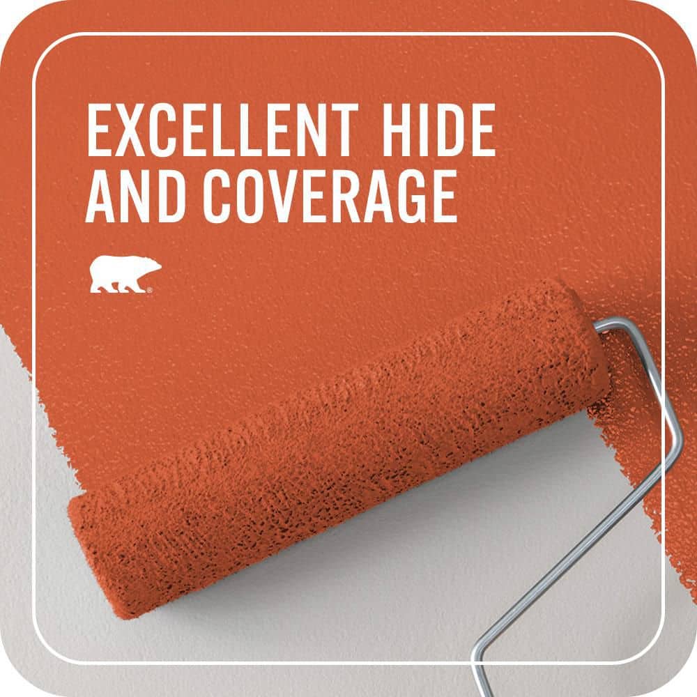 BEHR PREMIUM PLUS #S-G-220 Sweet Mandarin Enamel Interior/Exterior Paint & Primer Color Sample (4)