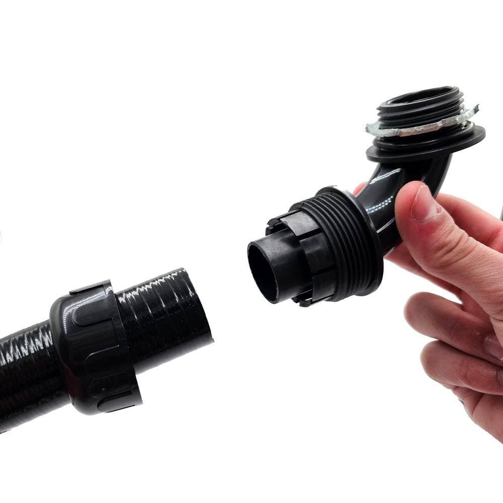 HYDROMAXX (10-Pack) 3/4 in. Dia. Black Liquid Tight Non Metallic Electrical PVC Conduit Elbow Fitting Connector (3)
