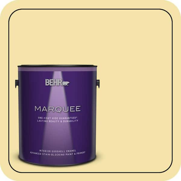 BEHR MARQUEE 1 gal. #P320-3 Lily Bulb Eggshell Enamel Interior Paint & Primer (2)