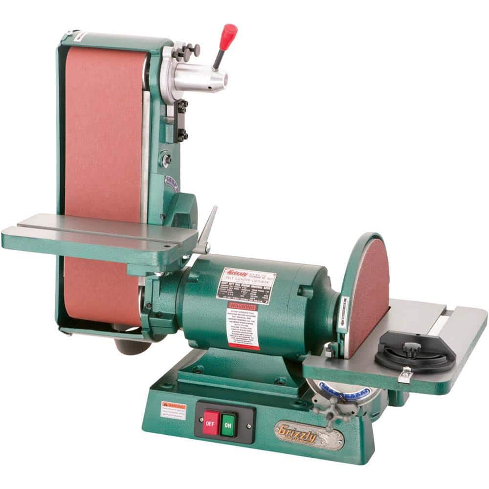 Grizzly Industrial 6 in. x 48 in. Belt/12 in. Disc Combo Sander, 3450 RPM