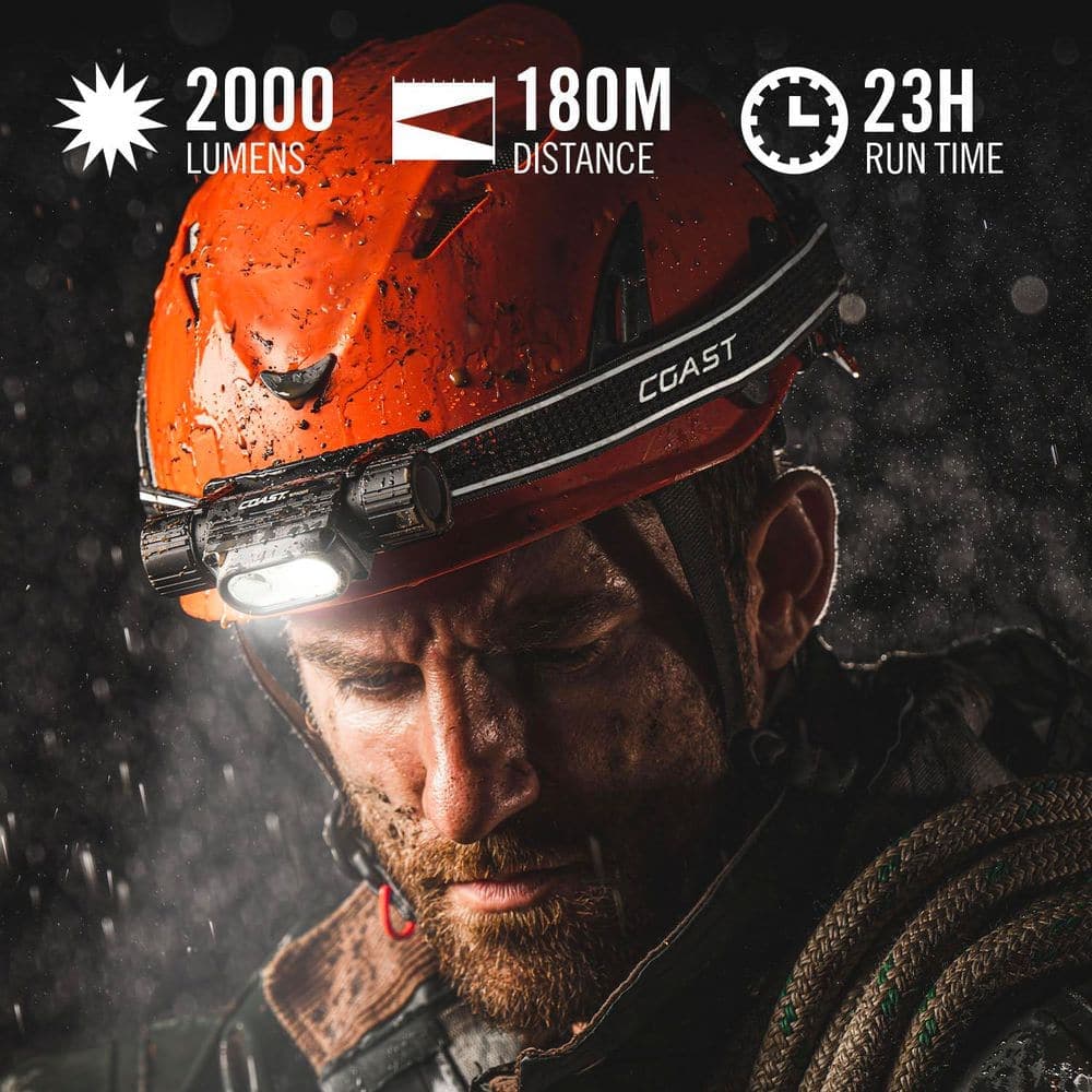 Coast WPH32R 2000 Lumens Waterproof Rechargeable Headlamp (3)