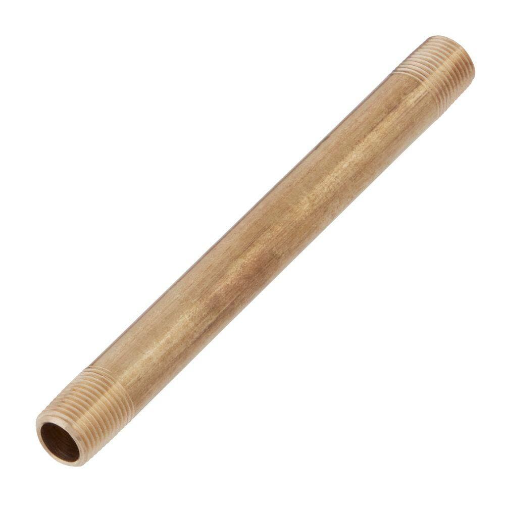 Everbilt 1/8 in. x 4 in. MIP Brass Nipple Fitting (1)