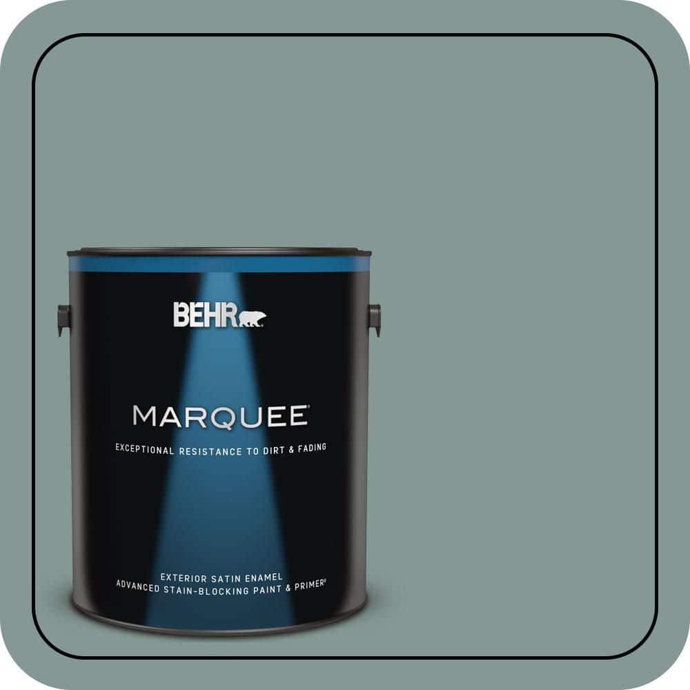 BEHR MARQUEE 1 gal. #T18-15 In The Moment Satin Enamel Exterior Paint & Primer
