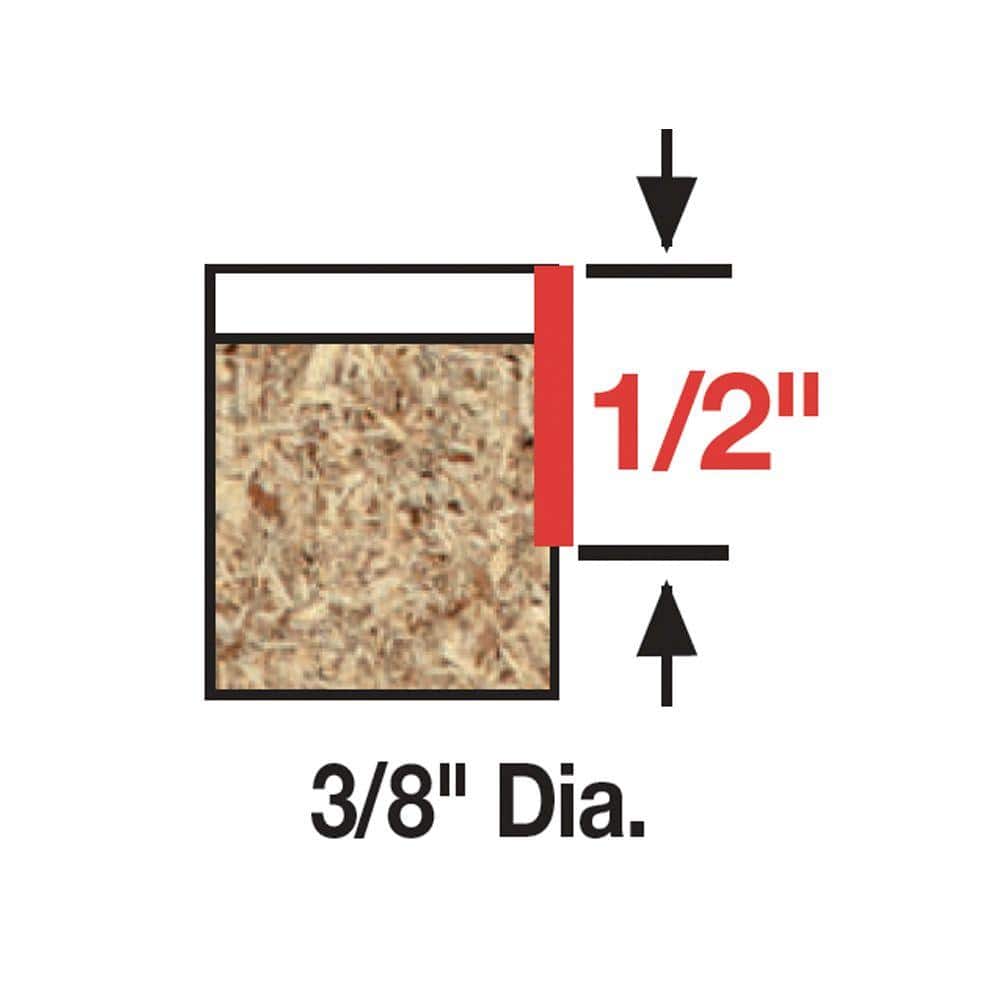 DIABLO 3/8 in. x 1/2 in. Carbide Flush Trimming Router Bit (4)