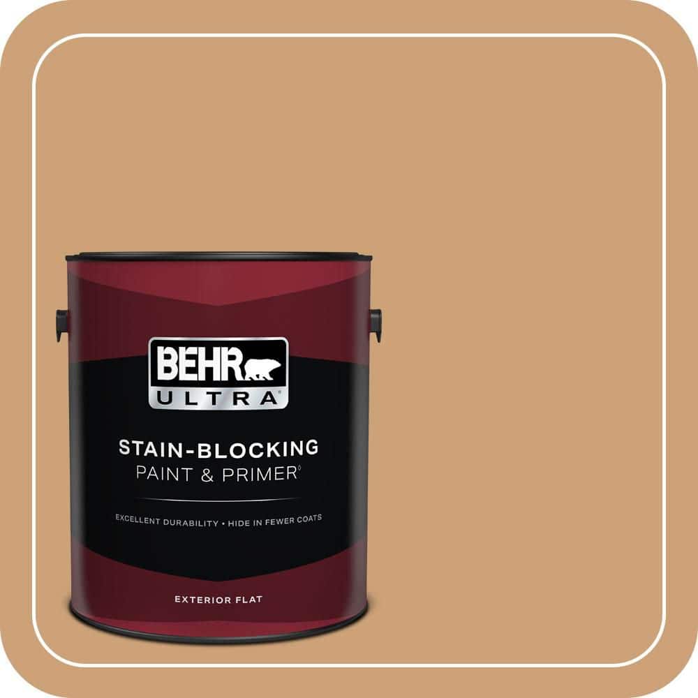 BEHR ULTRA 1 gal. #PPU4-16 Kenya Flat Exterior Paint & Primer