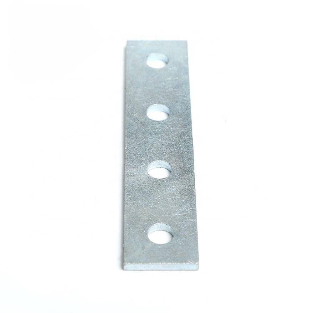 NEWHOUSE ELECTRIC Straight 4 Hole Strut Channel Bracket, Silver (No Magnets) (1)