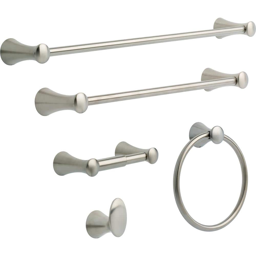 Franklin Brass Somerset Knob Towel Hook Bath Hardware Accessory in Satin Nickel (2)