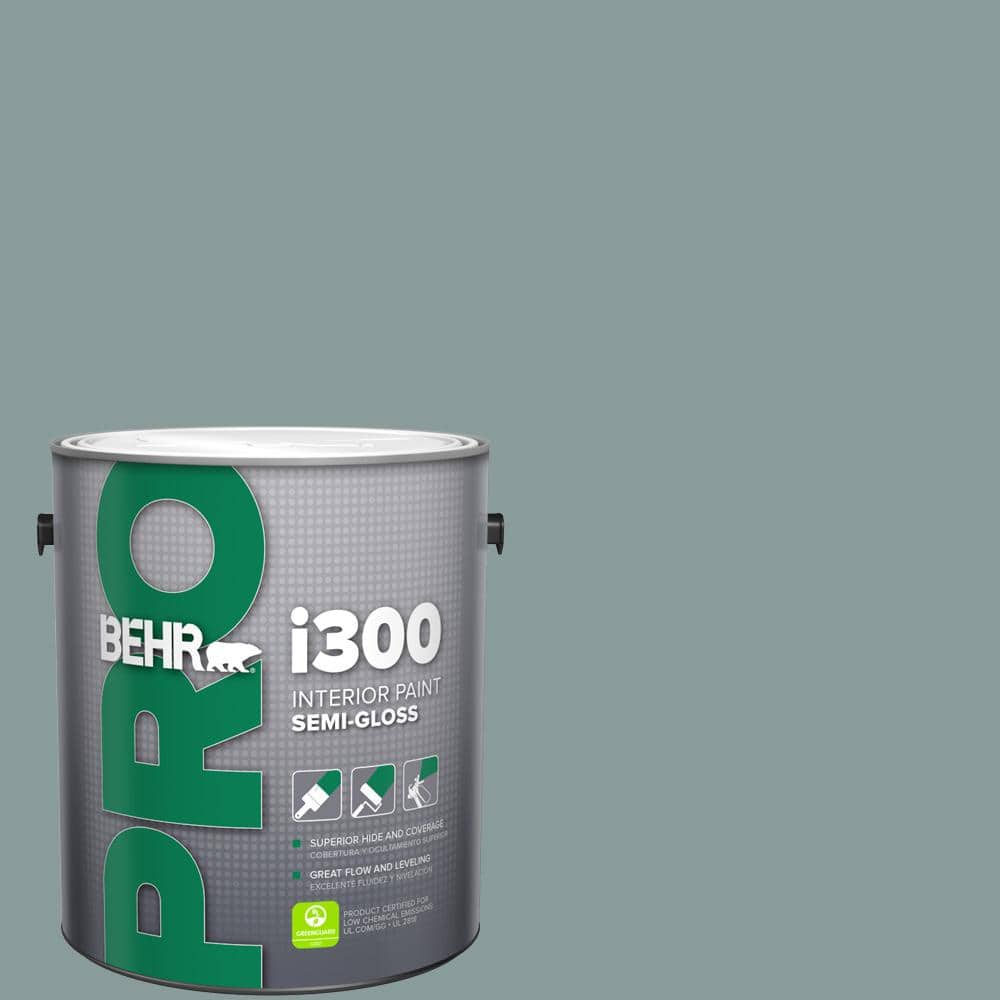 BEHR PRO 1 gal. #HDC-AC-23 Provence Blue Semi-Gloss Interior Paint