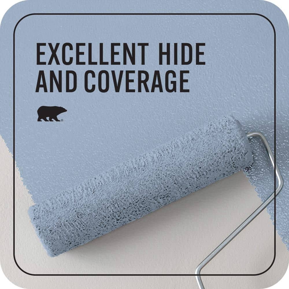 BEHR PREMIUM PLUS 1 gal. #S530-3 Aerial View Eggshell Enamel Low Odor Interior Paint & Primer (4)