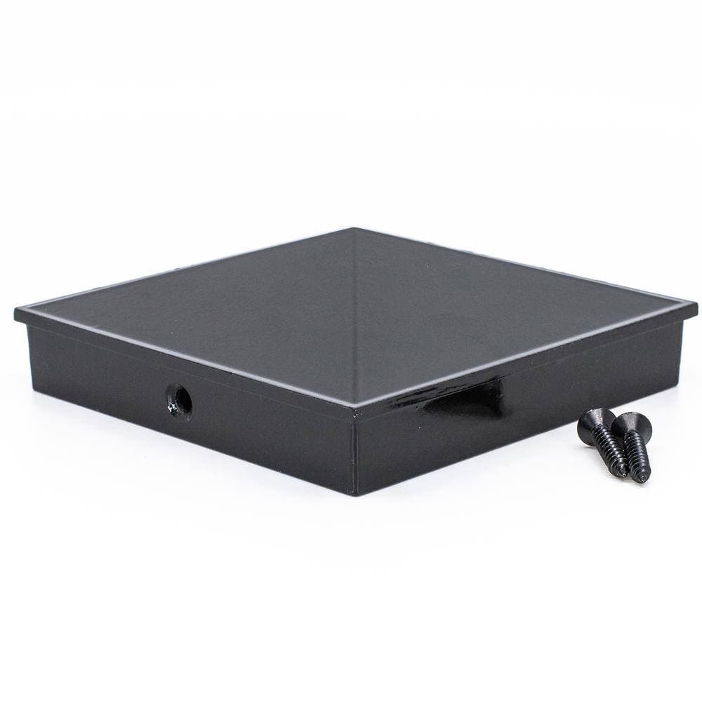 Unbranded 5.5 in. x 5.5 in. Aluminum Pyramid Post Cap (3)