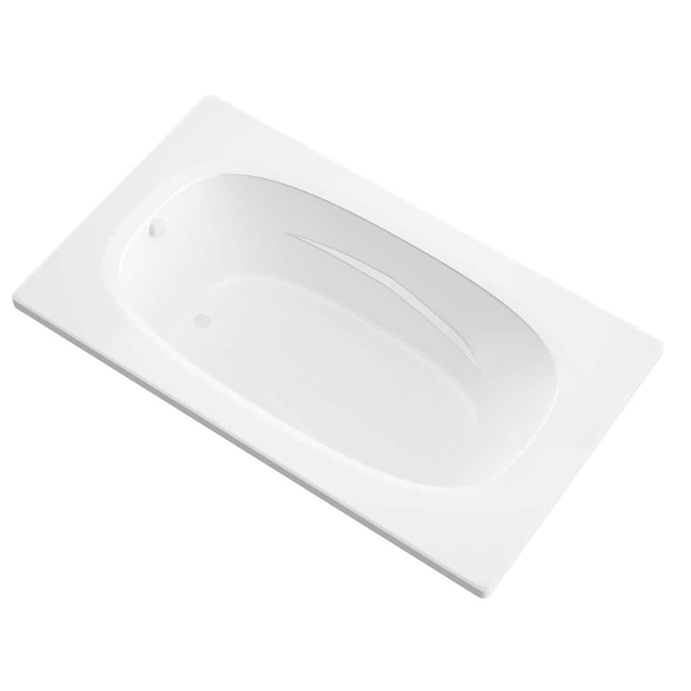 Universal Tubs Tigers Eye 72 in. x 36 in. Rectangular Soaking Bathtub with Reversible Drain and Marine Grade Acrylic in Glossy White (1)