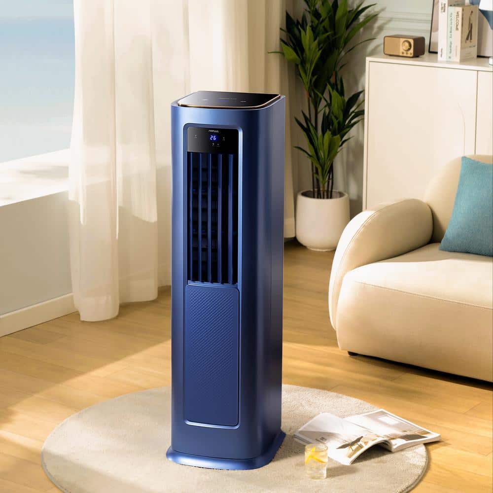 Elexnux 1100 W Electric Tower Ceramic Fan Space Heater with Remote-Over Safety Protection, 4-in-1 Heater and Fan Mode (3)