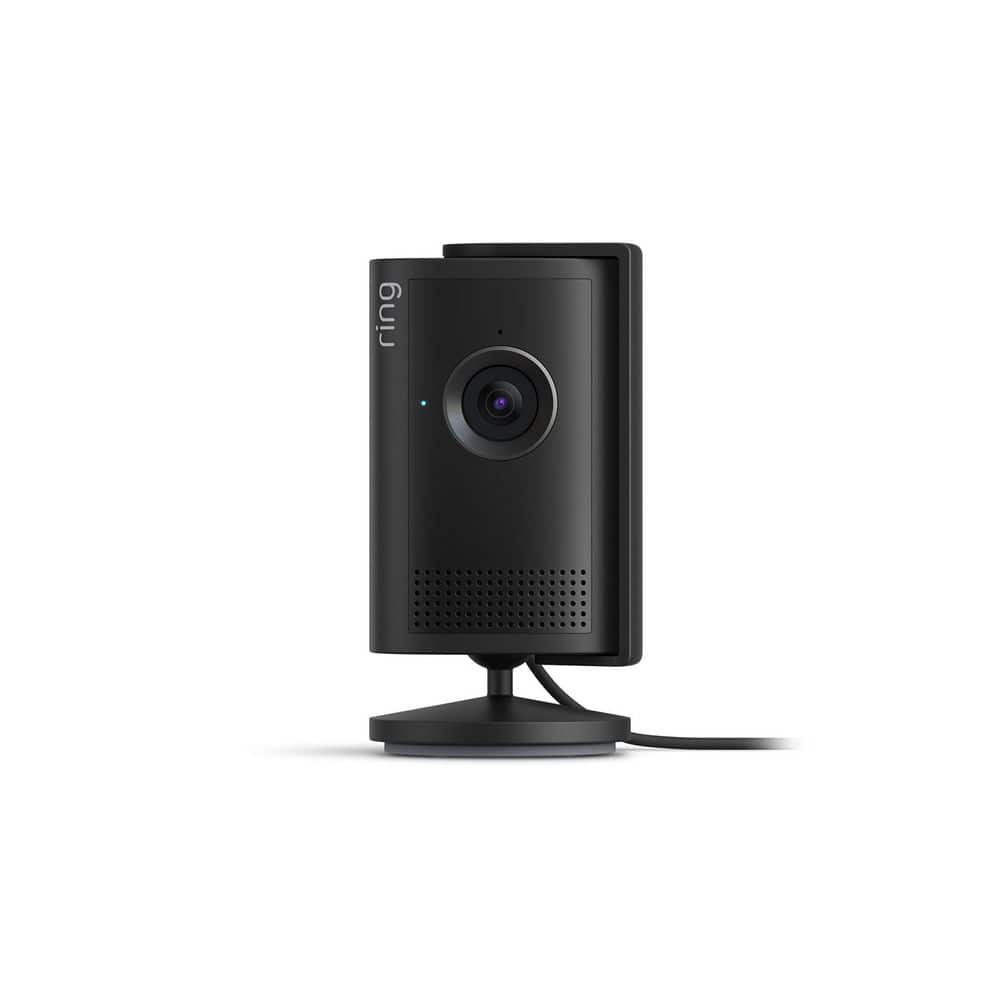 Ring Indoor Cam Plus - Plug-In Retinal 2K Security Camera, 4x Enhanced Zoom, Low-Light Sight Color Night Vision, Black