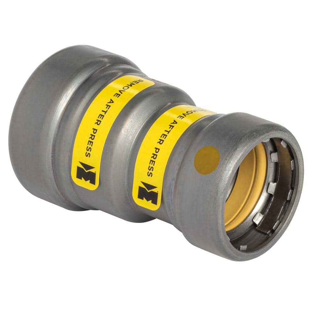 Streamline 1 in. x 3/4 in. Carbon Steel Press x Press Reducing Coupling Fitting (1)
