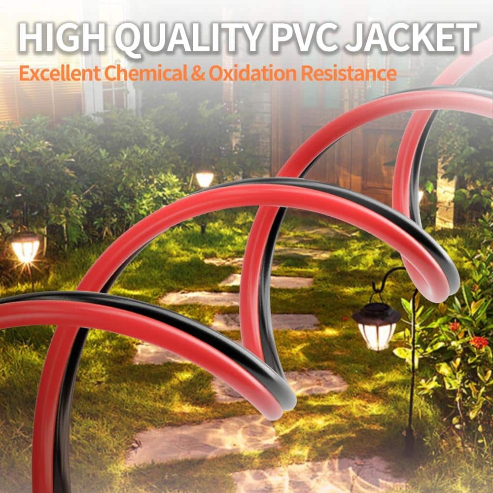 Unbranded 14 AWG 2 Conductor Red Black Low Voltage Electrical Wire 200 Ft CCA PVC Flexible Cable for LED Lighting (2)