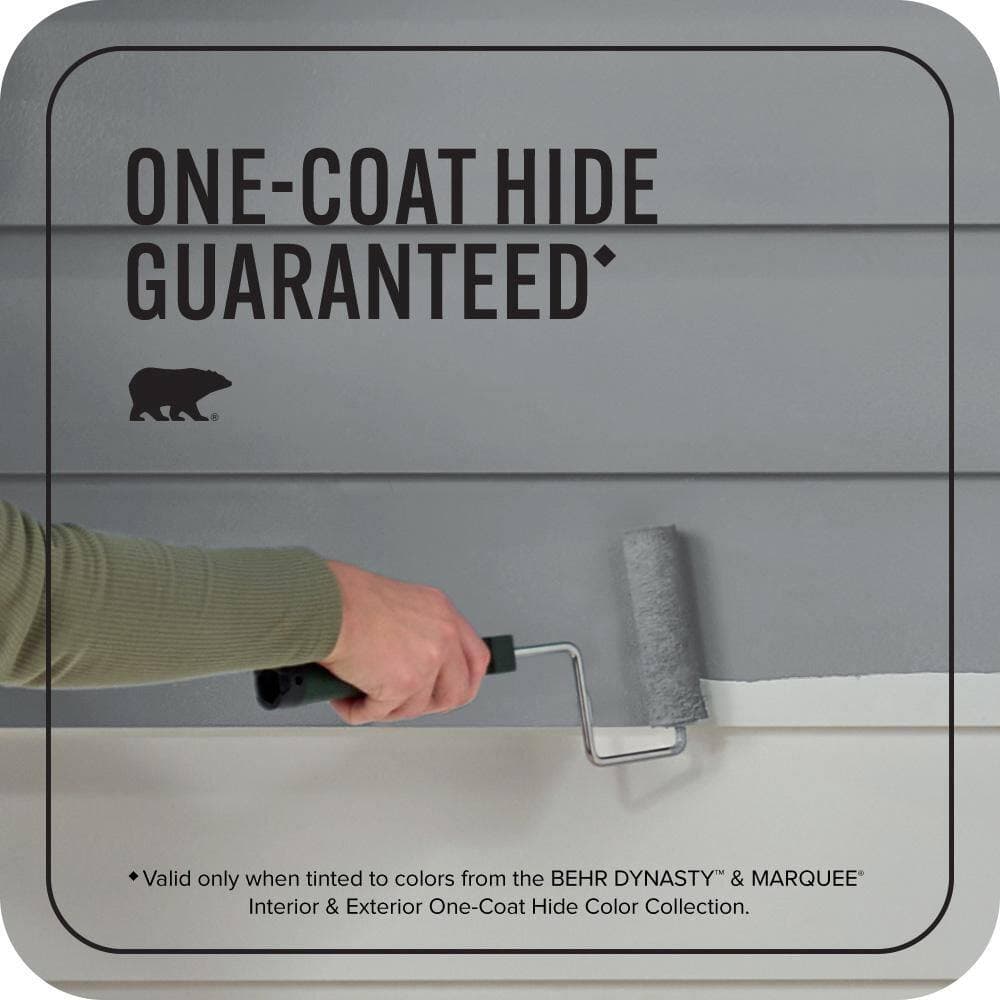BEHR MARQUEE 1 gal. #N500-5 Magnetic Gray color Satin Enamel Exterior Paint & Primer (3)