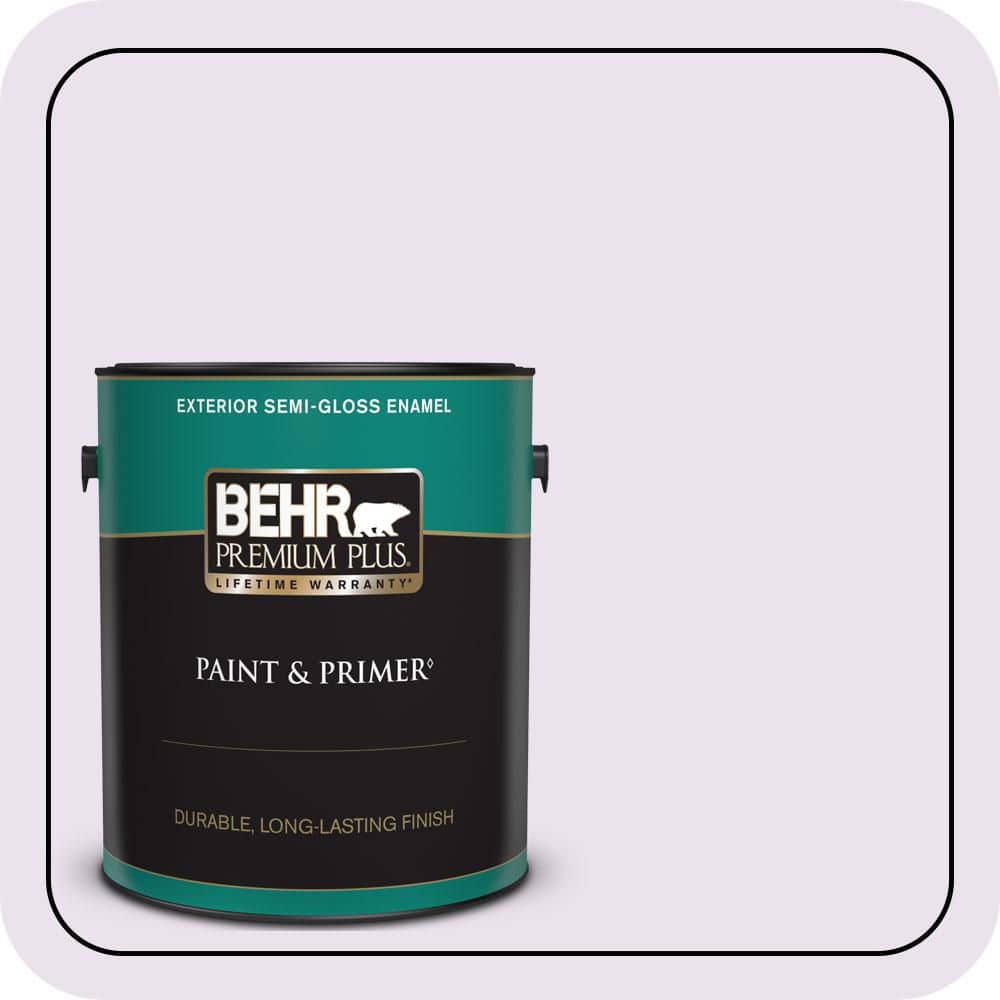 BEHR PREMIUM PLUS 1 gal. #660A-1 Muted Melody Semi-Gloss Enamel Exterior Paint & Primer