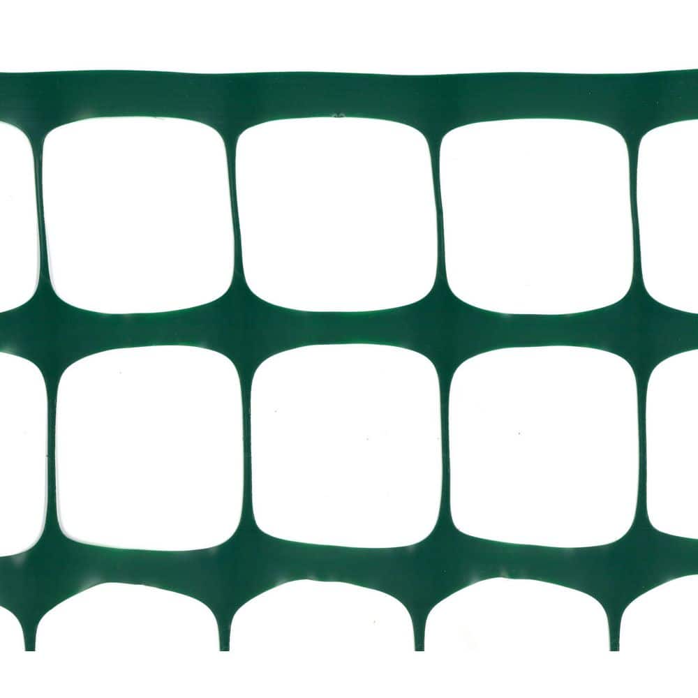 Tenax 4 ft. x 100 ft. Guardian Warning Barrier HD Safety Fence Green (2)