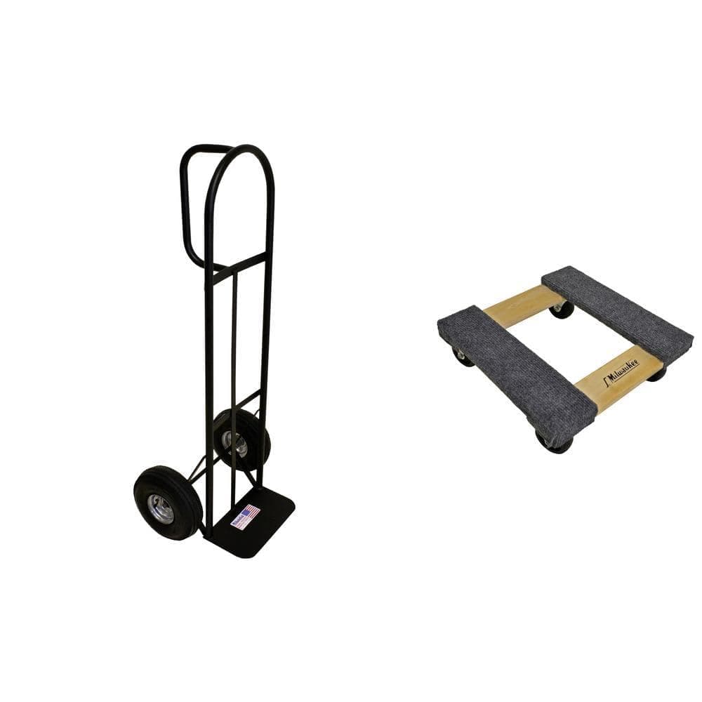 Milwaukee 800 lbs. D-Handle Hand Truck + 800 lbs. Furniture Dolly (1)