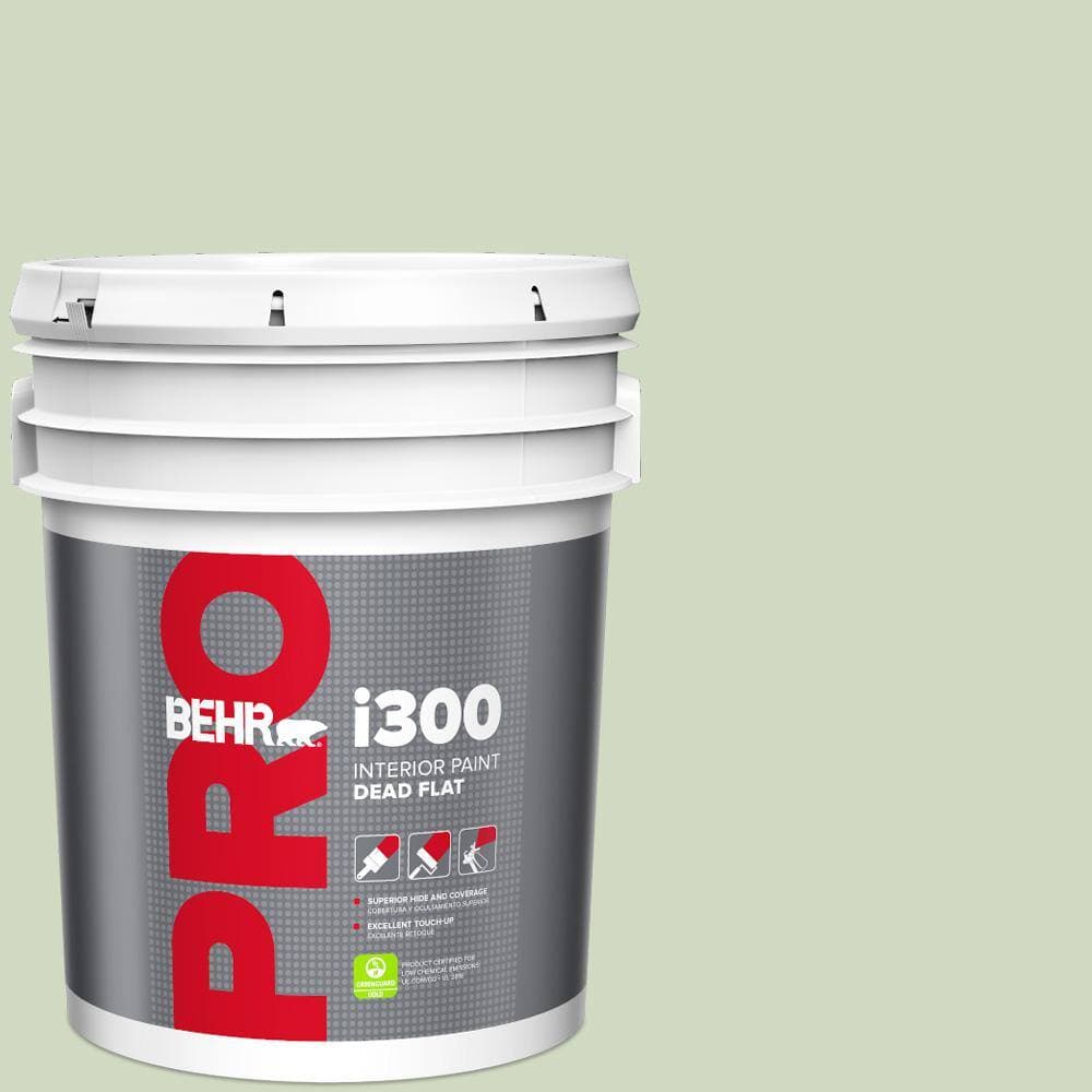 BEHR PRO 5 gal. #M380-2 Glade Green Dead Flat Interior Paint