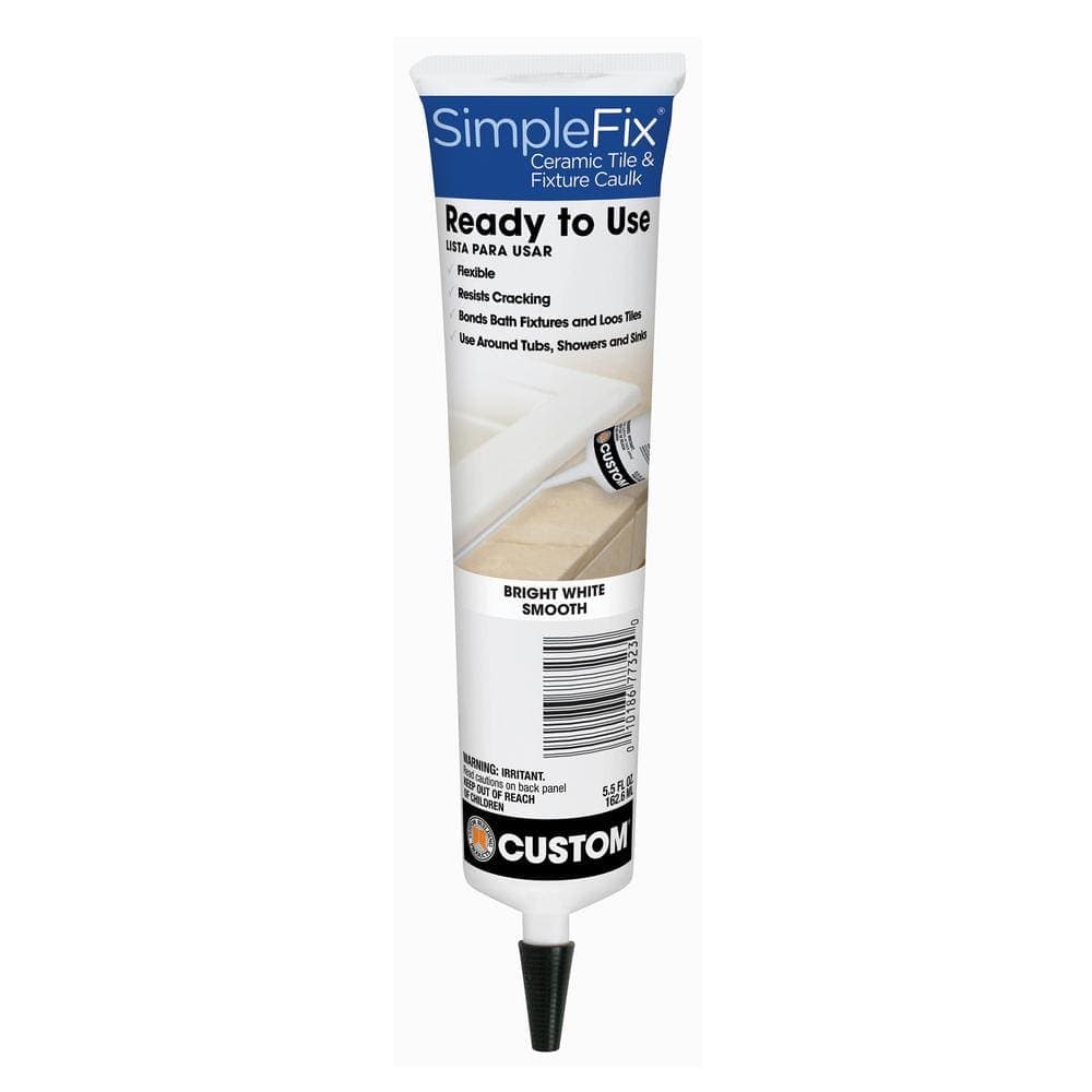 Custom Building Products Bright White 5.5 oz. Simple Fix Ceramic Tile and Fixture Caulk (2)