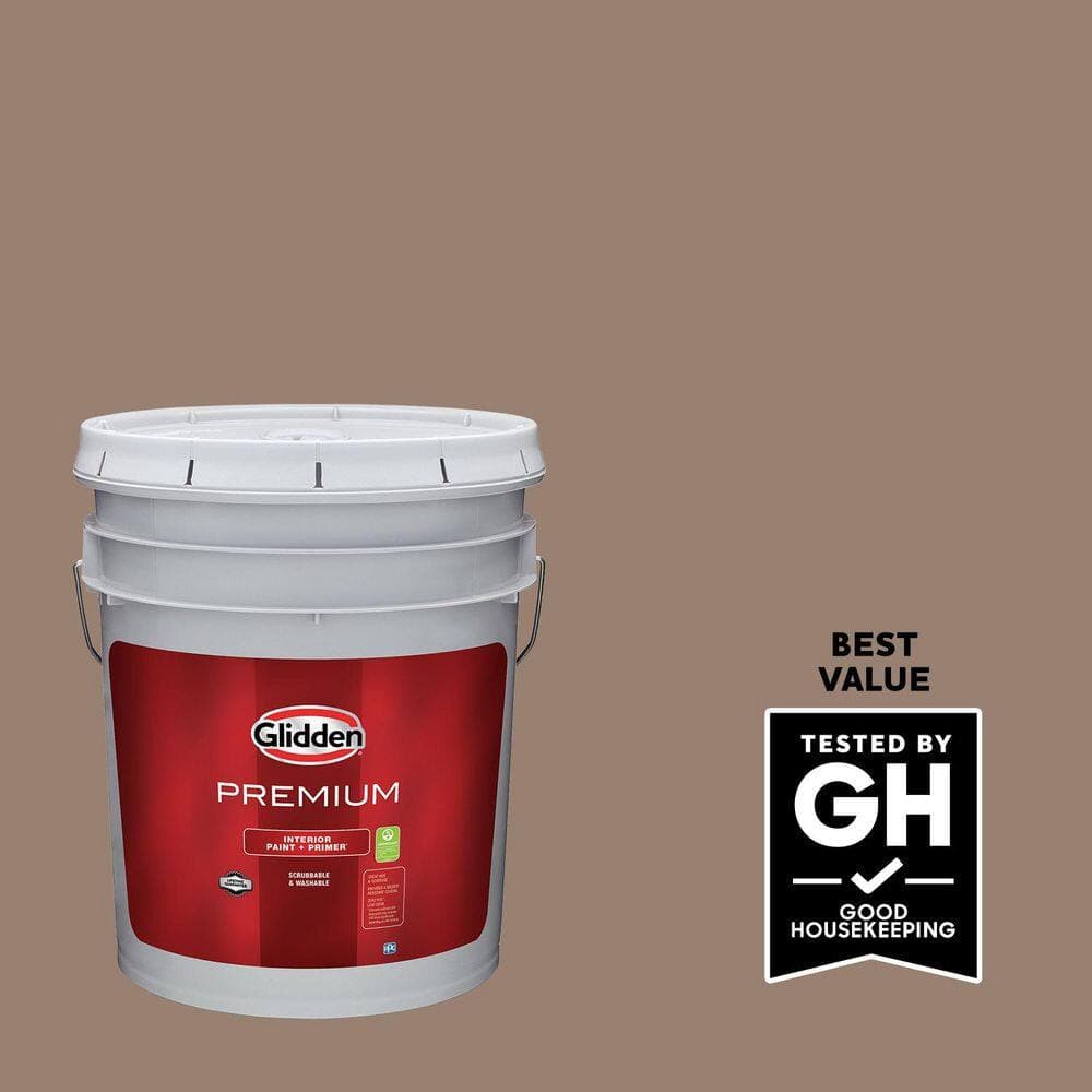 Glidden Premium 5 gal. PPG1076-5 Locomotion Semi-Gloss Interior Latex Paint