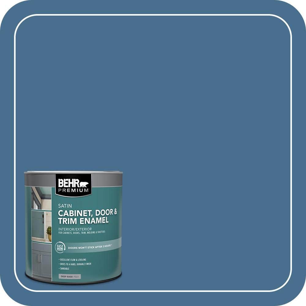 BEHR PREMIUM 1 qt. #M510-5 Sailors Bay Satin Enamel Interior/Exterior Cabinet, Door & Trim Paint