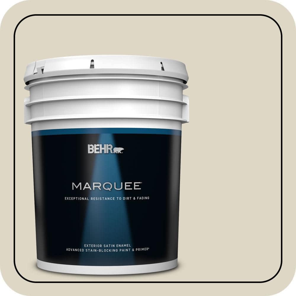 BEHR MARQUEE 5 gal. #PPU8-15 Stonewashed Satin Enamel Exterior Paint & Primer