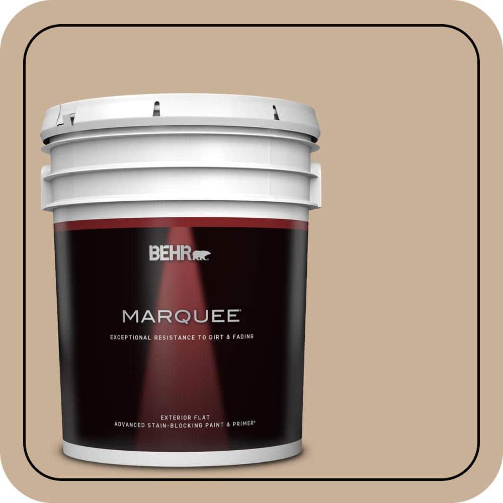 BEHR MARQUEE 5 gal. #MQ2-46 Basswood Flat Exterior Paint & Primer